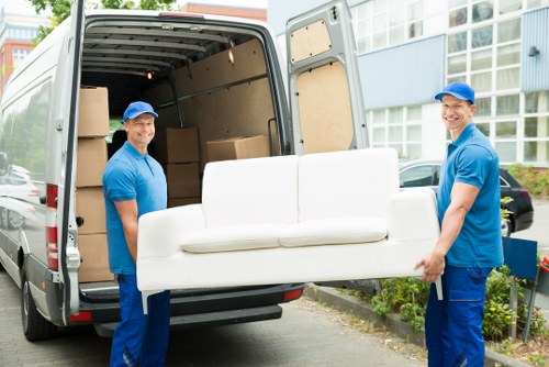 Packed moving boxes ready for a Twickenham home relocation