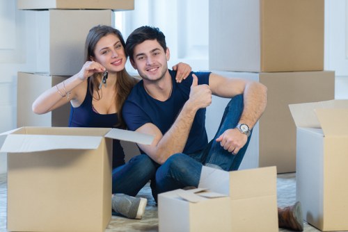 House removals team planning a move in Twickenham