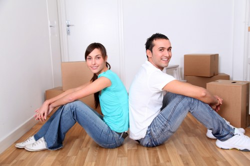 Professional movers loading items for a Twickenham relocation