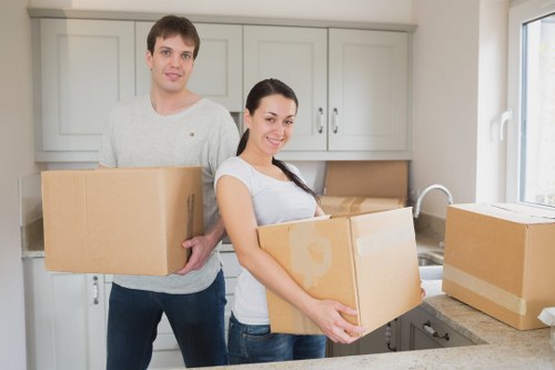Furniture dismantling and reassembly during a professional flat removal service